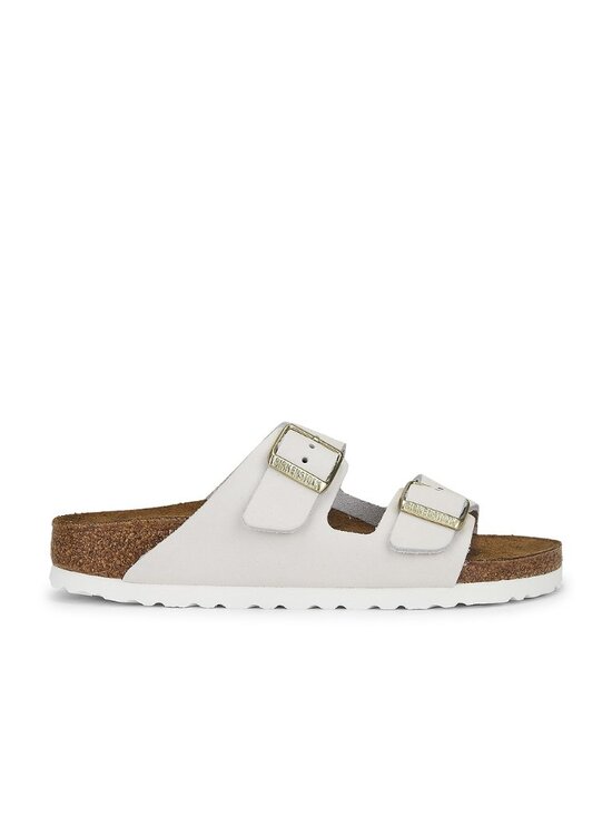 Birkenstock Shoes - BIRKENSTOCK Arizona Sandal in Antique White suede slip on